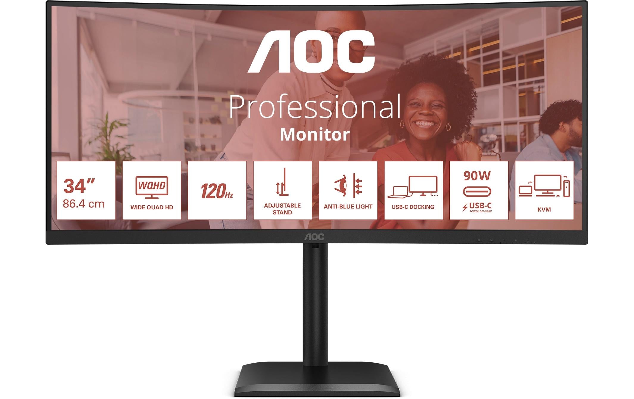 AOC 34" CU34E4CV, 3440x1440, 120Hz