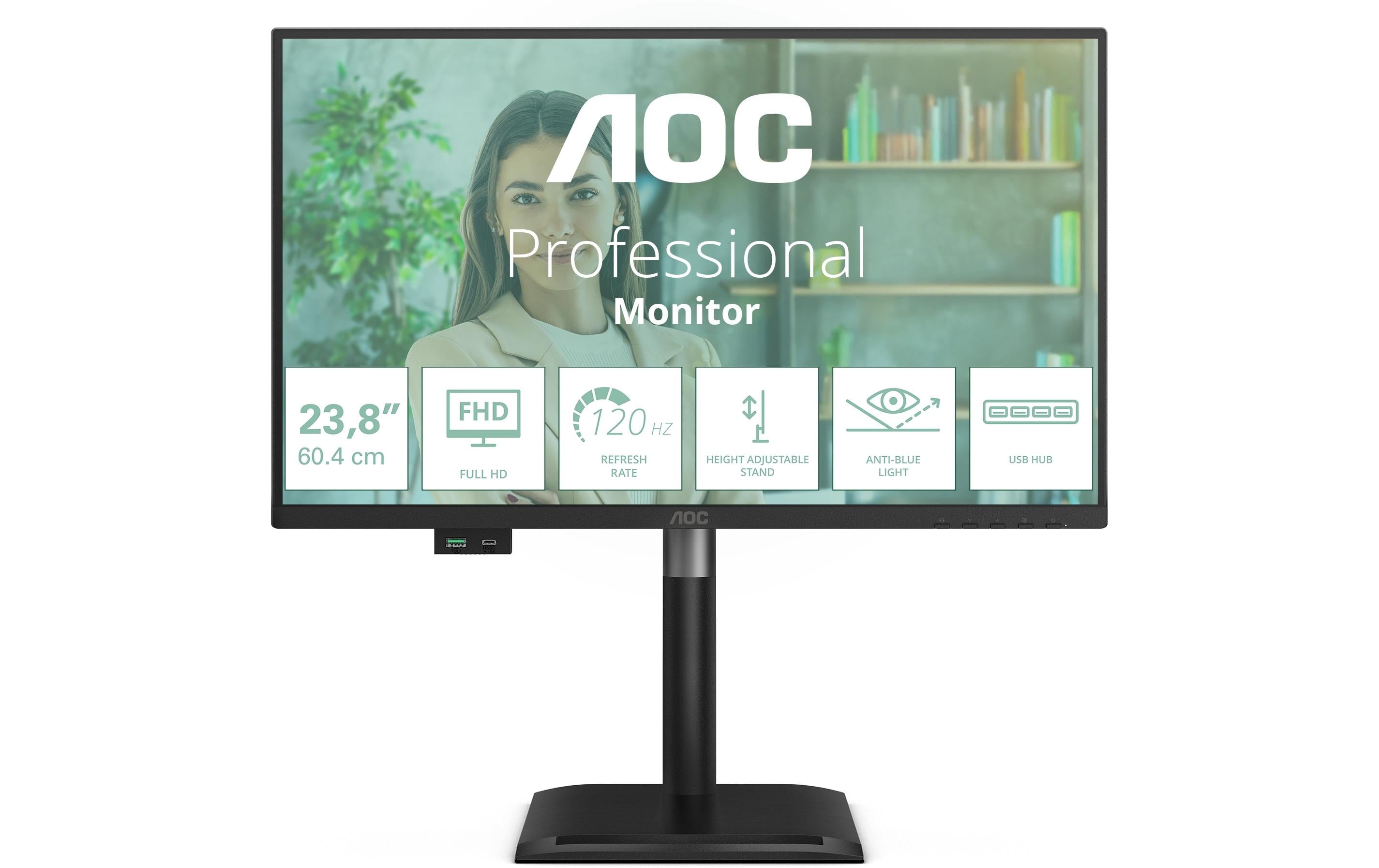 AOC 24" 24P4U, 1920 x 1080, 120Hz DP, HDMI