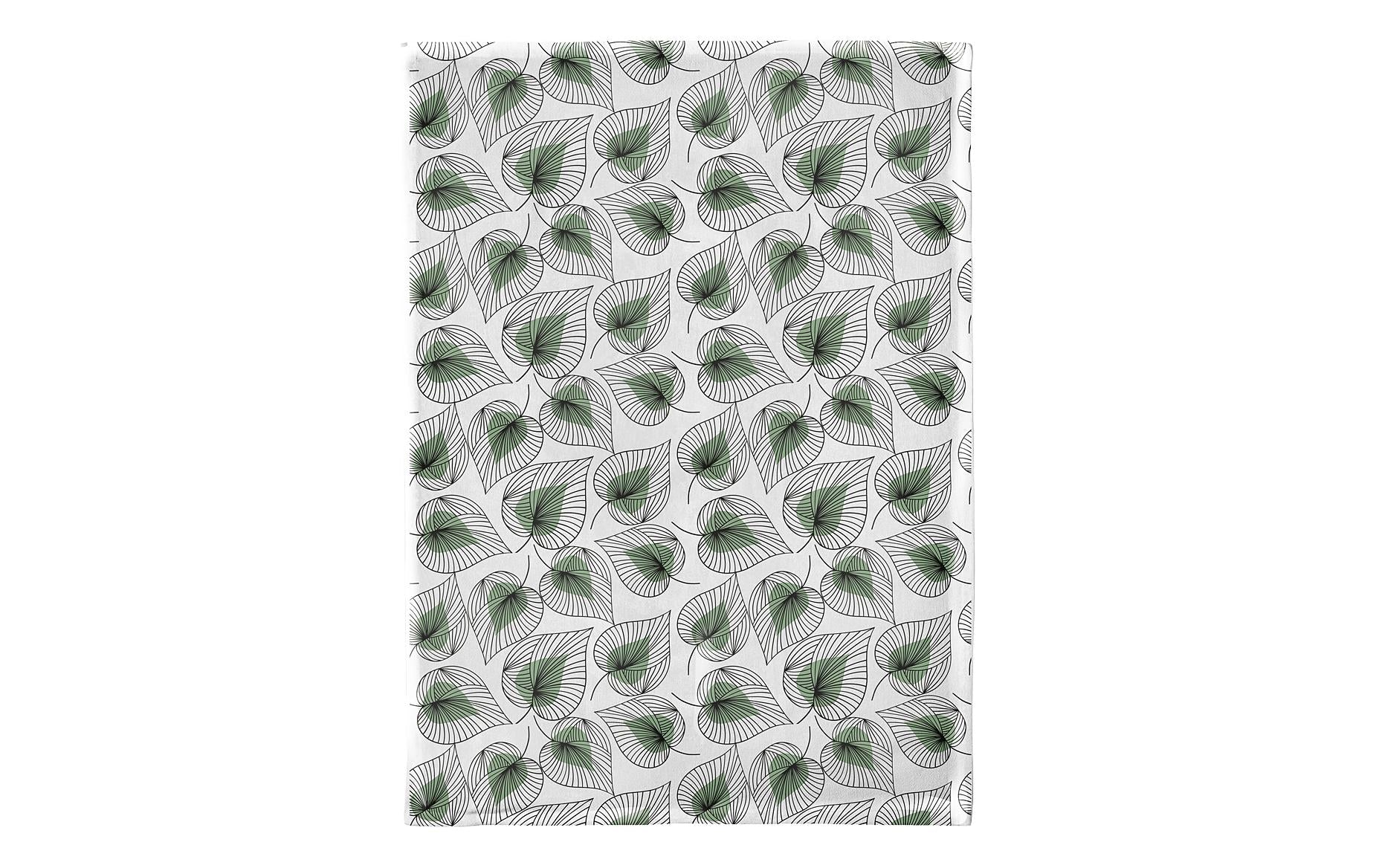 ChicMic kitchen towel - Line art leaves Baumwolle, 50 x 70cm