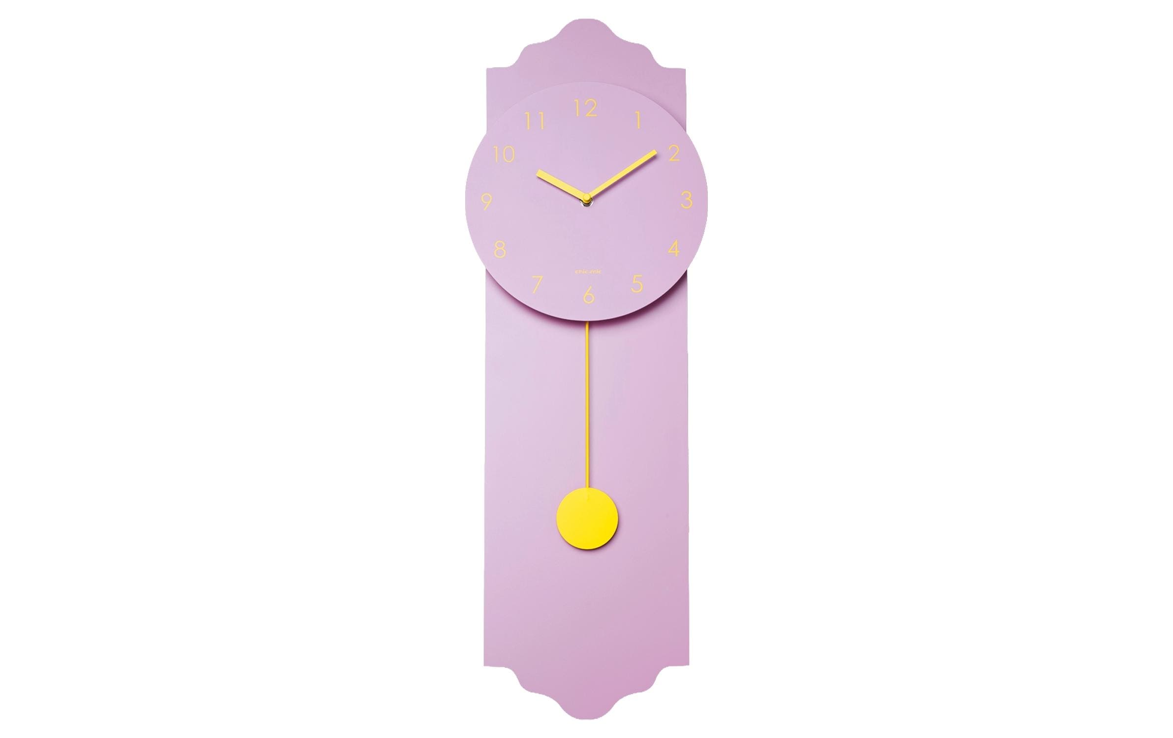 ChicMic Pendelum Clock - Time to remember 24x70cm, Holz, lila, Batterie exkl.