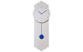 ChicMic Pendelum Clock - Time is relative 24x70cm, Holz, grau, Batterie exkl.