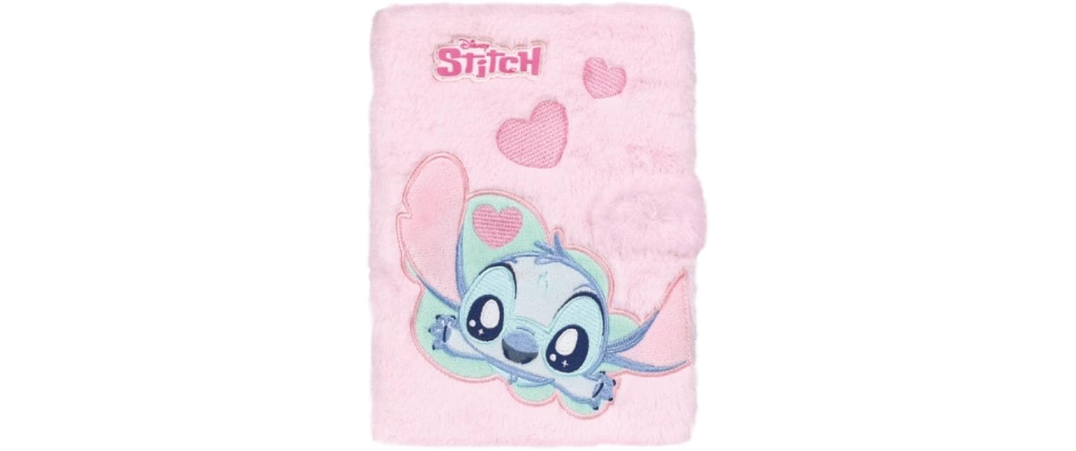 D&F Notizbuch Stitch fluffy A5, pink