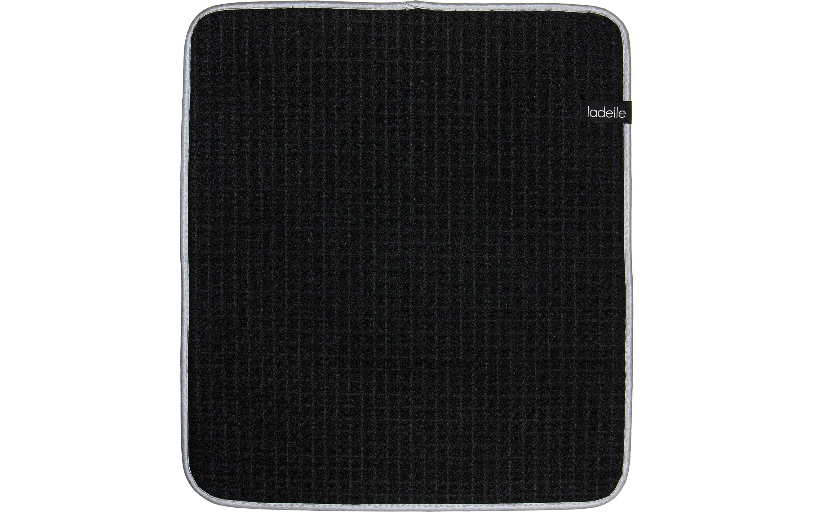 LADELLE Abtropfmatte Mega Waffle 41x45 cm schwarz