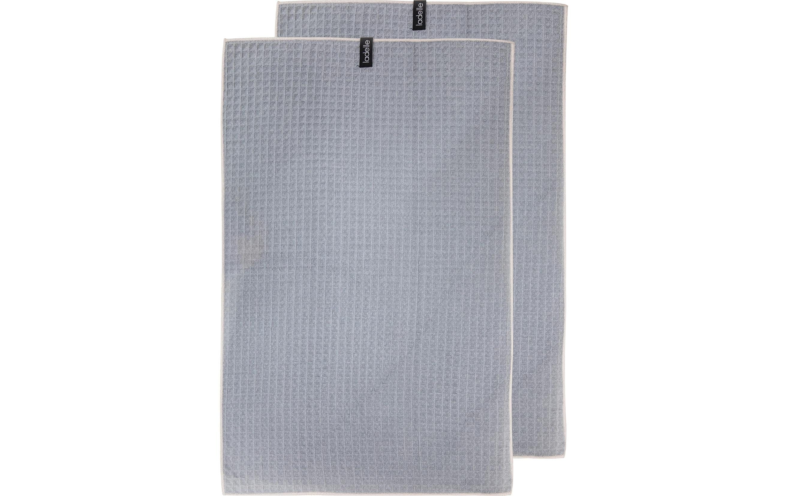 LADELLE Küchentuch Mega Waffle grey 45x70 cm 2 Stk.