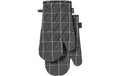 LADELLE Ofenhandschuh Eco Check charcoal 18x33 cm 2 Stk.