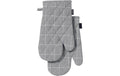 LADELLE Ofenhandschuh Eco Check grey 18x33 cm 2 Stk.