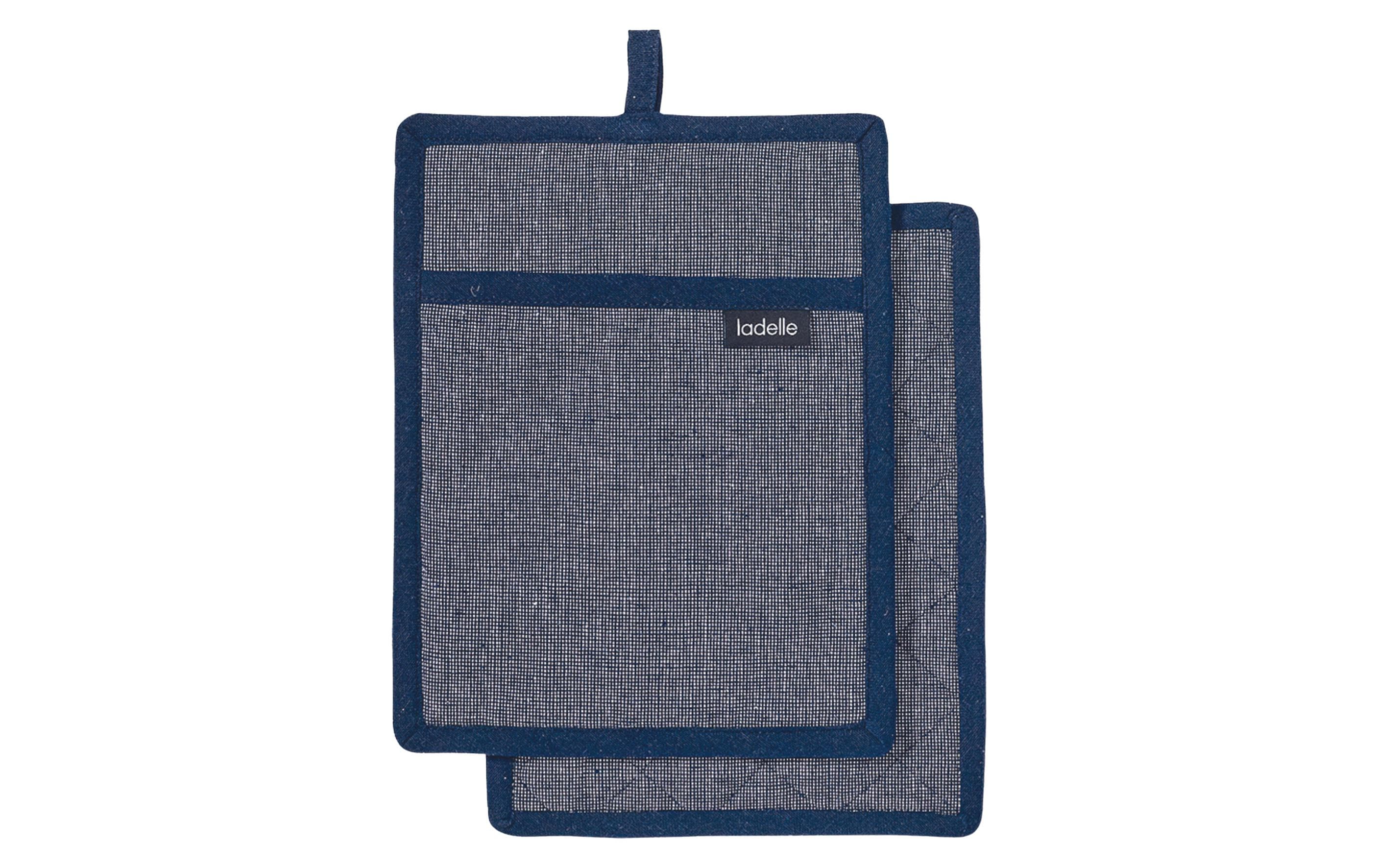 LADELLE Topflappen Eco Recycled navy 19x24 cm 2 Stk.