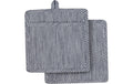 LADELLE Topflappen Lina Stripe navy 21x21 cm 2 Stk.