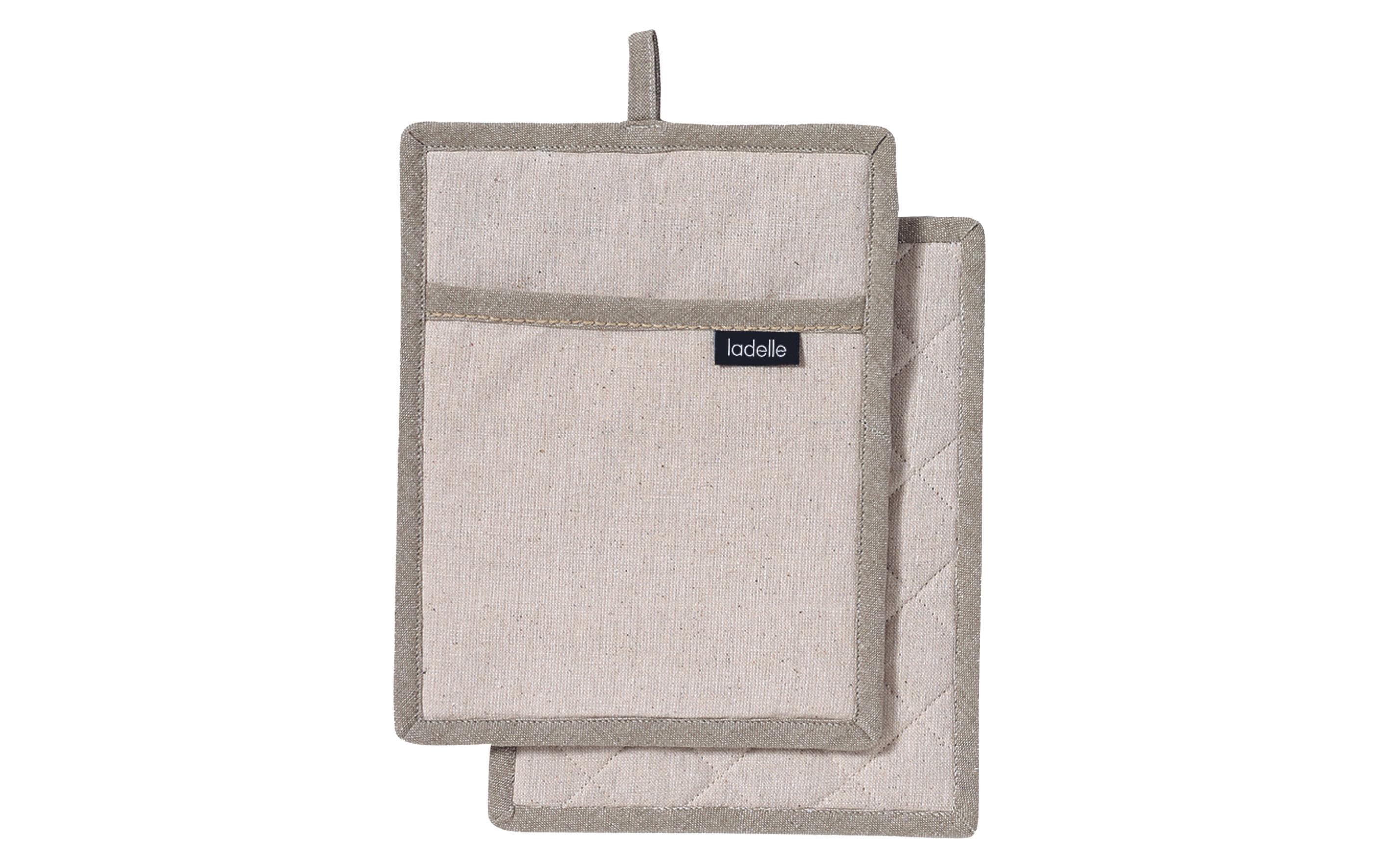 LADELLE Topflappen Eco Recycled natural 19x24 cm 2 Stk.