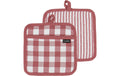 LADELLE Topflappen Eco Gingham blush 21x21 cm 2 Stk.