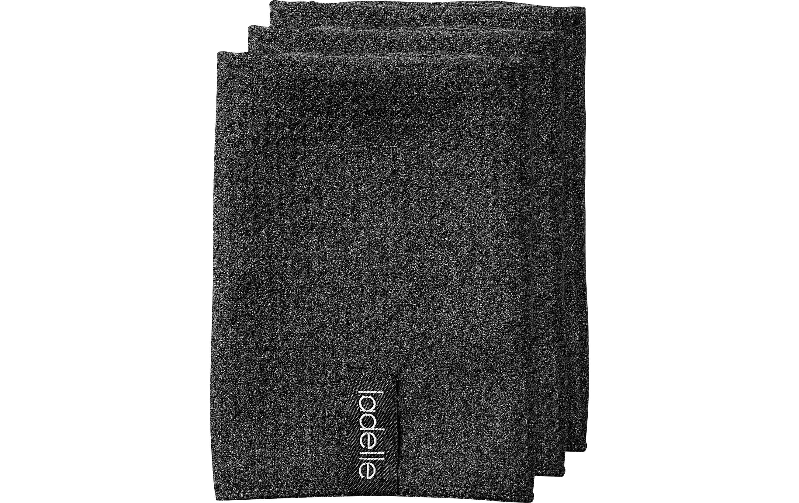 LADELLE Spültuch Microfaser black 35x35 cm 3 Stk.