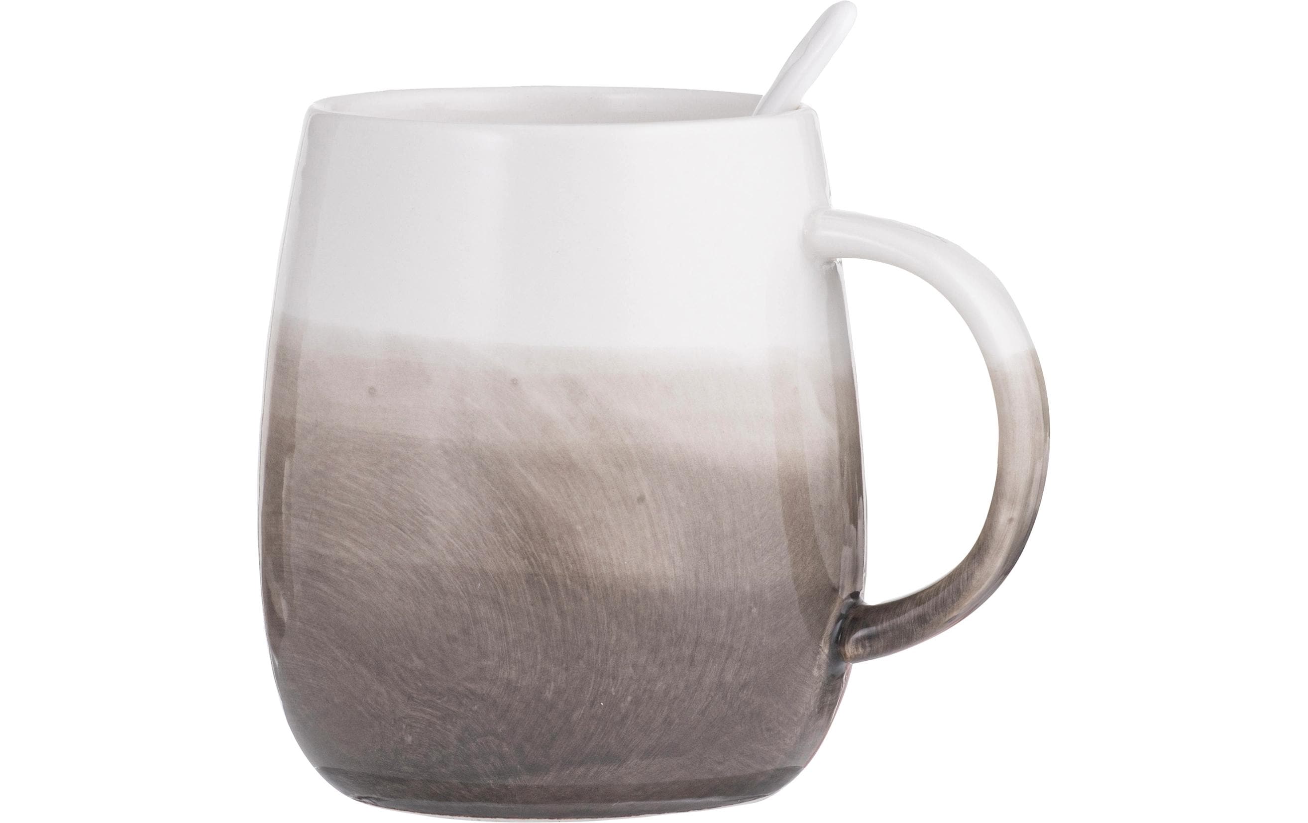 LADELLE Tasse mit Löffel Immerse 2er Set, Brown 0.38 l