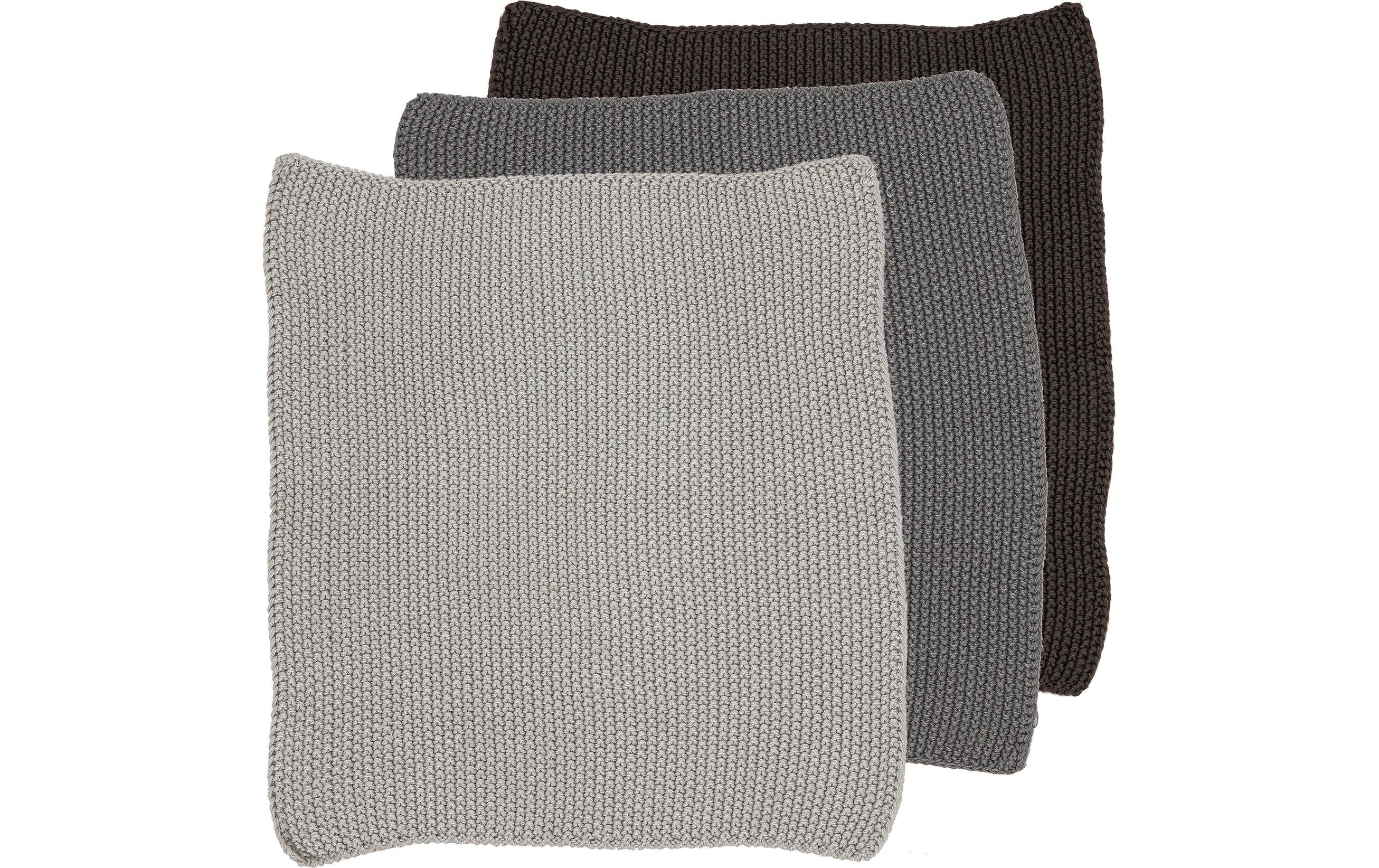 LADELLE Spültuch Eco Knitted grey 27x27 cm 3 Stk.