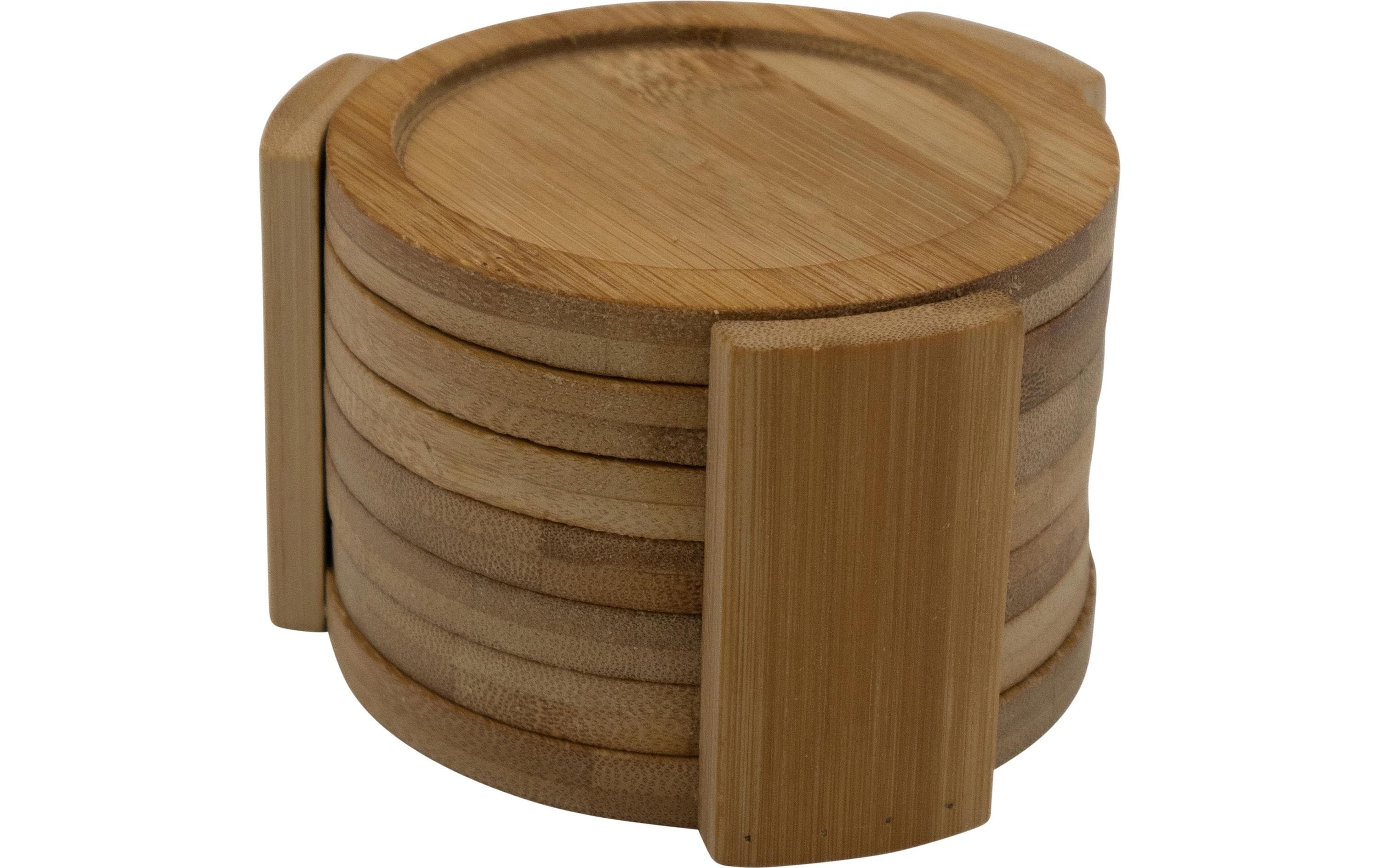 Stronghold Glasuntersetzer Bambus 6er Set, Ø 11, H 1 cm