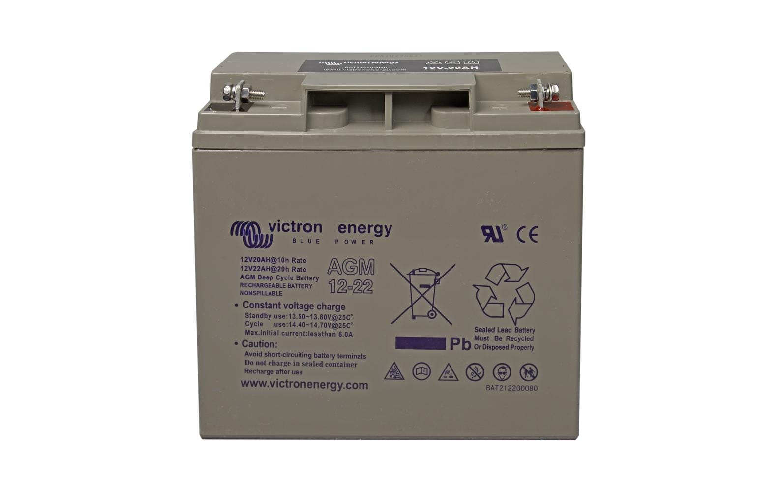 Victron Energy AGM Deep Cycle Batterie 12V/22Ah