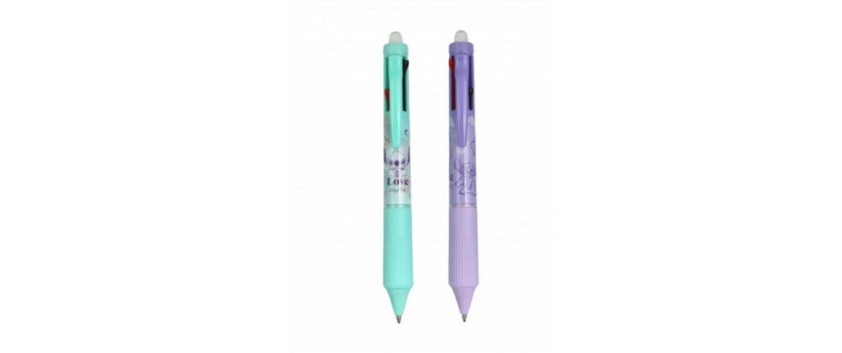 D&F Gelschreiber Radierbar 4in1 Col Stitch 0.5mm RGBK, 2-fach ass. pastel, 1 Stk