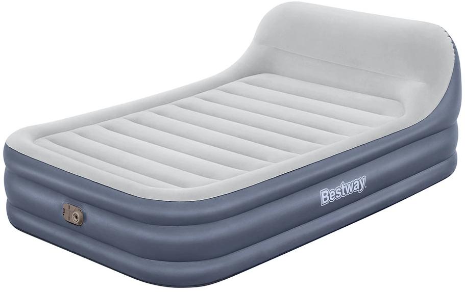 Bestway Luftbett Tritech SleekflowHeadboard 226x152x84 cm (LxBxH), Tasche, Flickzeug
