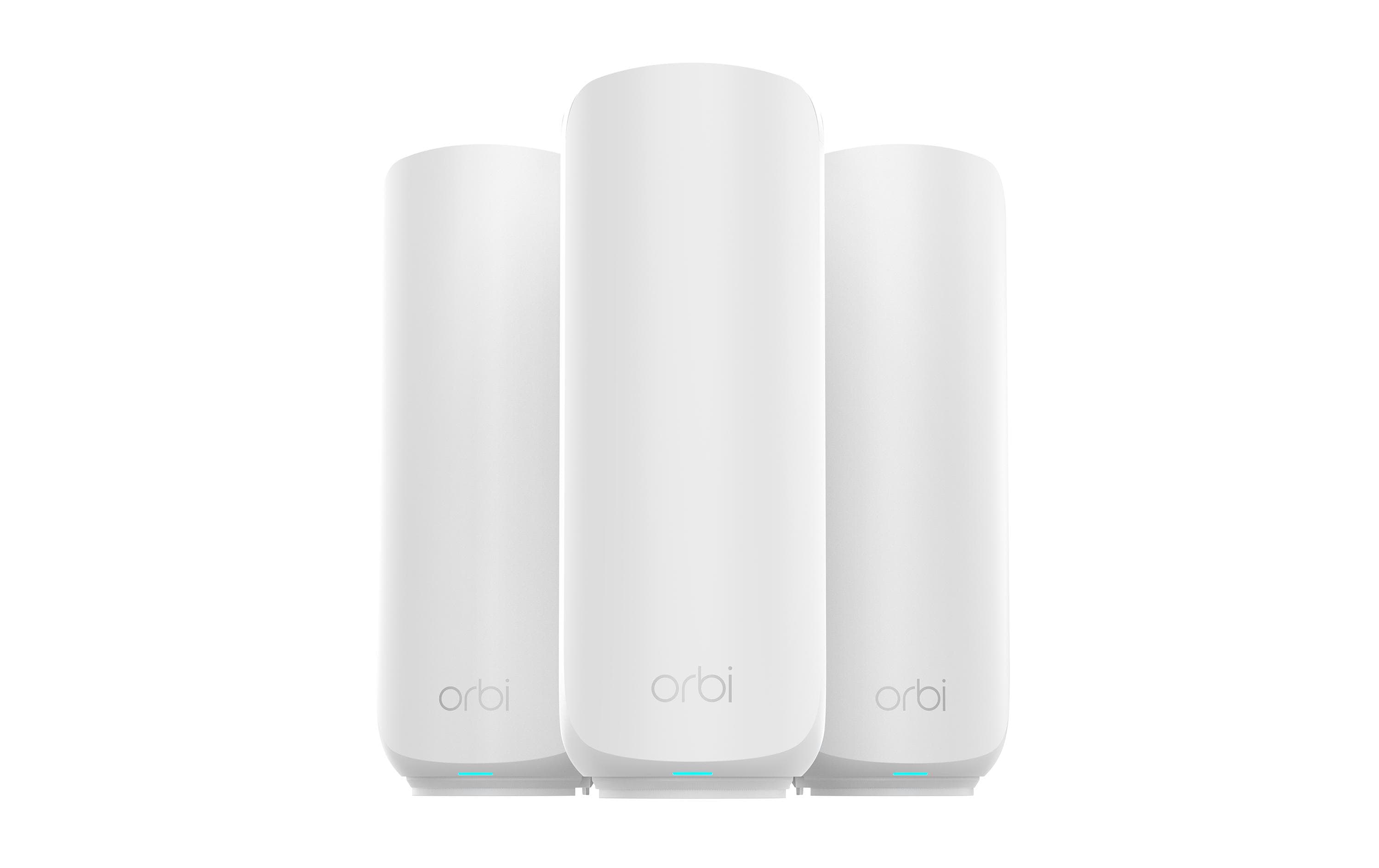 Netgear RBE373 Orbi 3 Dual-band Mesh 3-Set WiFi 7 System 3-Set weiss