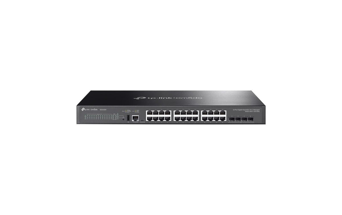 TP-Link SG5428X Managed Switch 24x Gigabit RJ45 Ports,4x10G SFP+ Slots