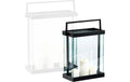 PHILIPPI Laterne Luxor S Inox 32x15x42 cm schwarz