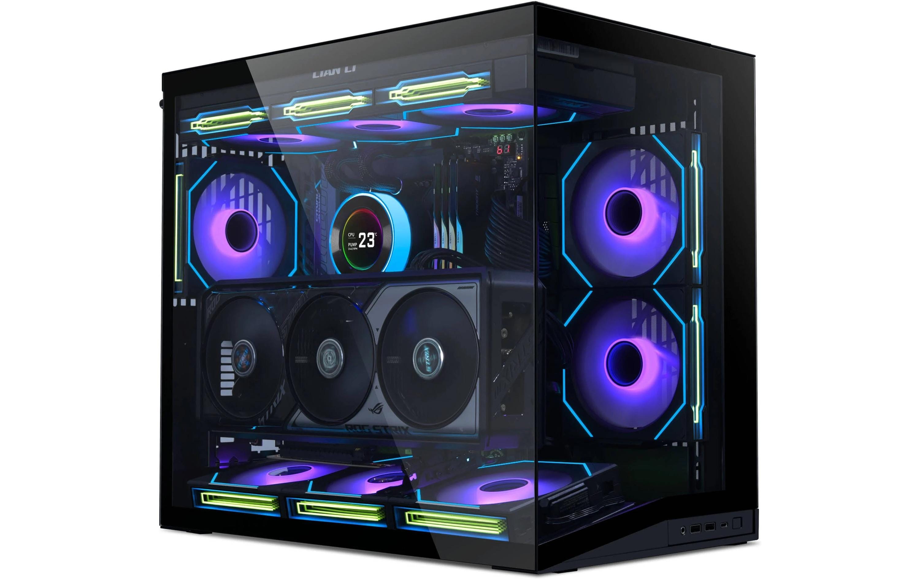 Lian Li Li O11 Dynamic Mini V2 Minii-Tower, Tempered Glass, Schwarz