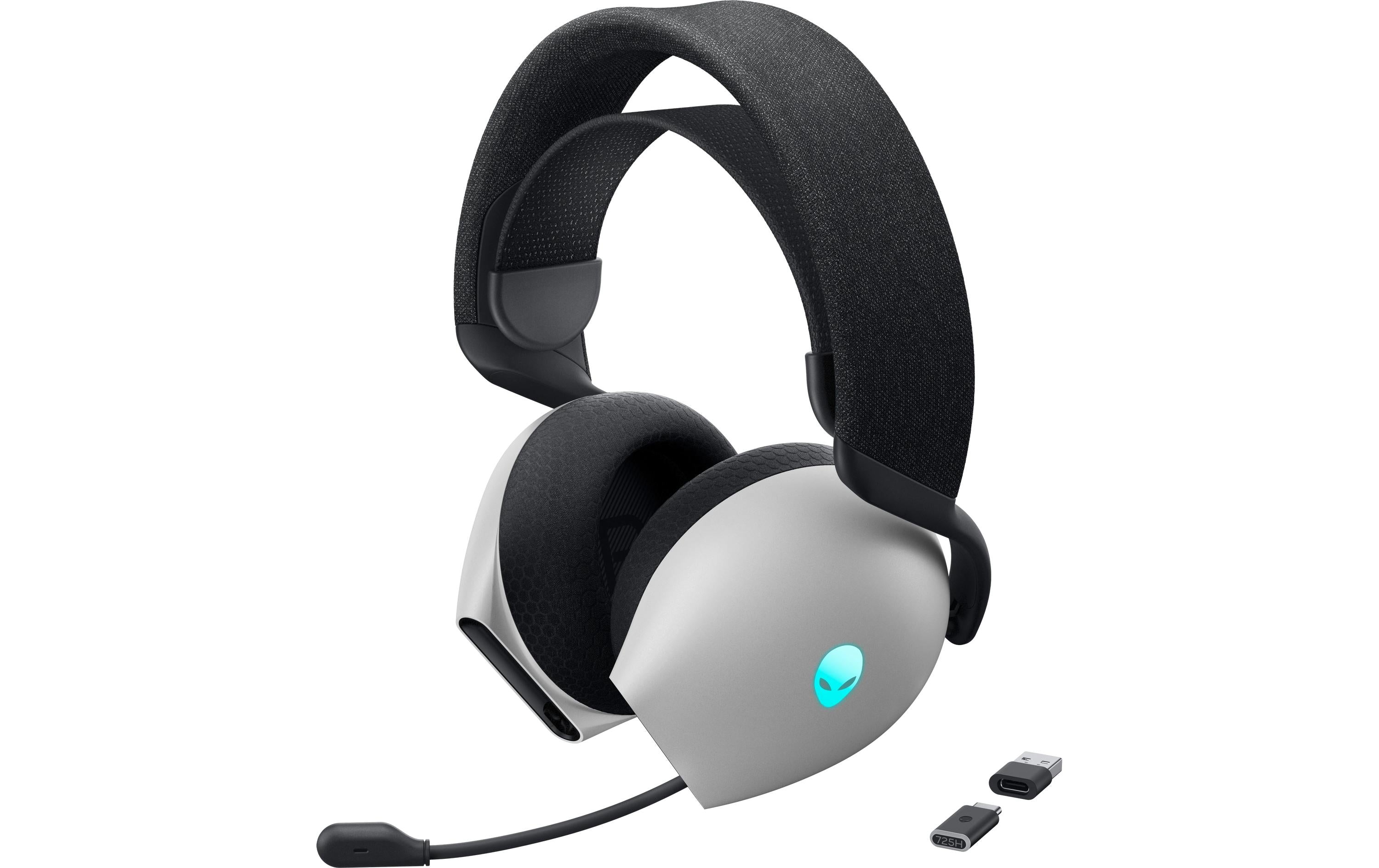 Dell Alienware Tri-Mode Gaming Headset Wireless - AW725H, silver