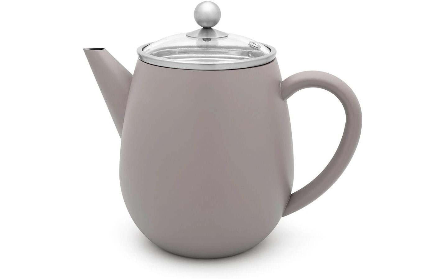 BREDEMEIJER Teekanne Duet Eva 1.1 Liter, Grau