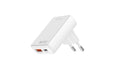 4smarts Netzladegerät FlatPlug Duos 20W GaN, weiss, USB-C + USB-A