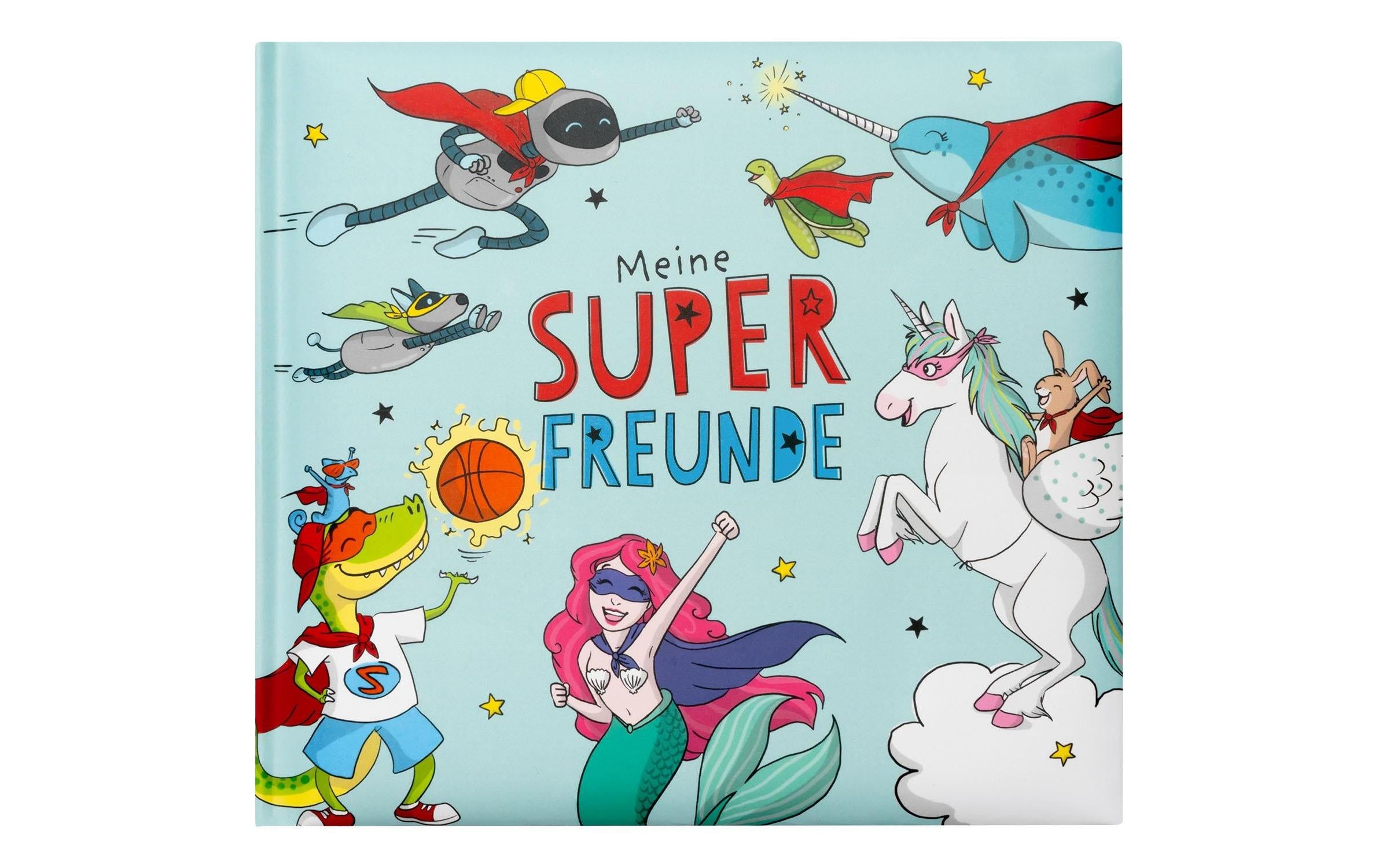 Sheepworld Freundebuch Blau 20 x 18 cm, 65 Doppelseiten, Hardcover