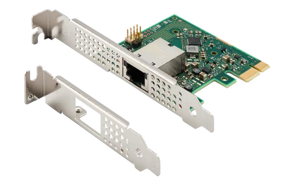Intel I226-T1: 2.5Gbps Server Netzwerkkarte 1xRJ45, PCIe-x1 V3, LP+Full Hight