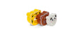 Kikkerland Snackbox Tiere 3er Set verschiedene Grössen, 13cm x 13cm x 6cm