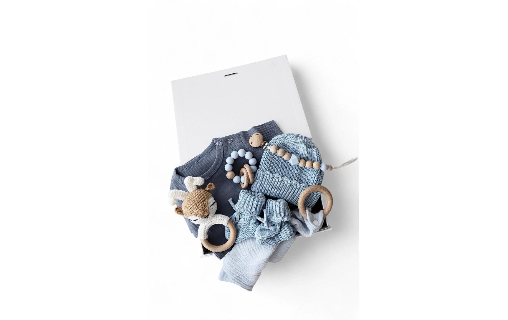 Oykami Geschenkbox Blau Palermo Hirsch