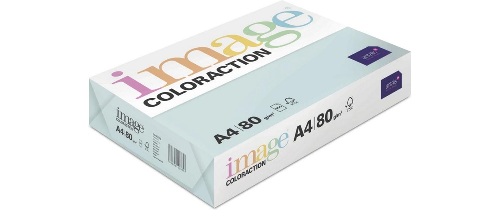 Kopierpapier Image Coloraction hellblau A4, 500 Blatt, holzfrei ECF, 80 gm2