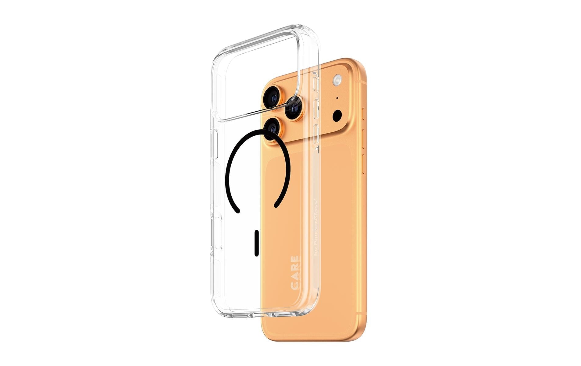 CARE Flagship Case Urban Combat MS für iPhone 17 Pro Max, Transparent/Black