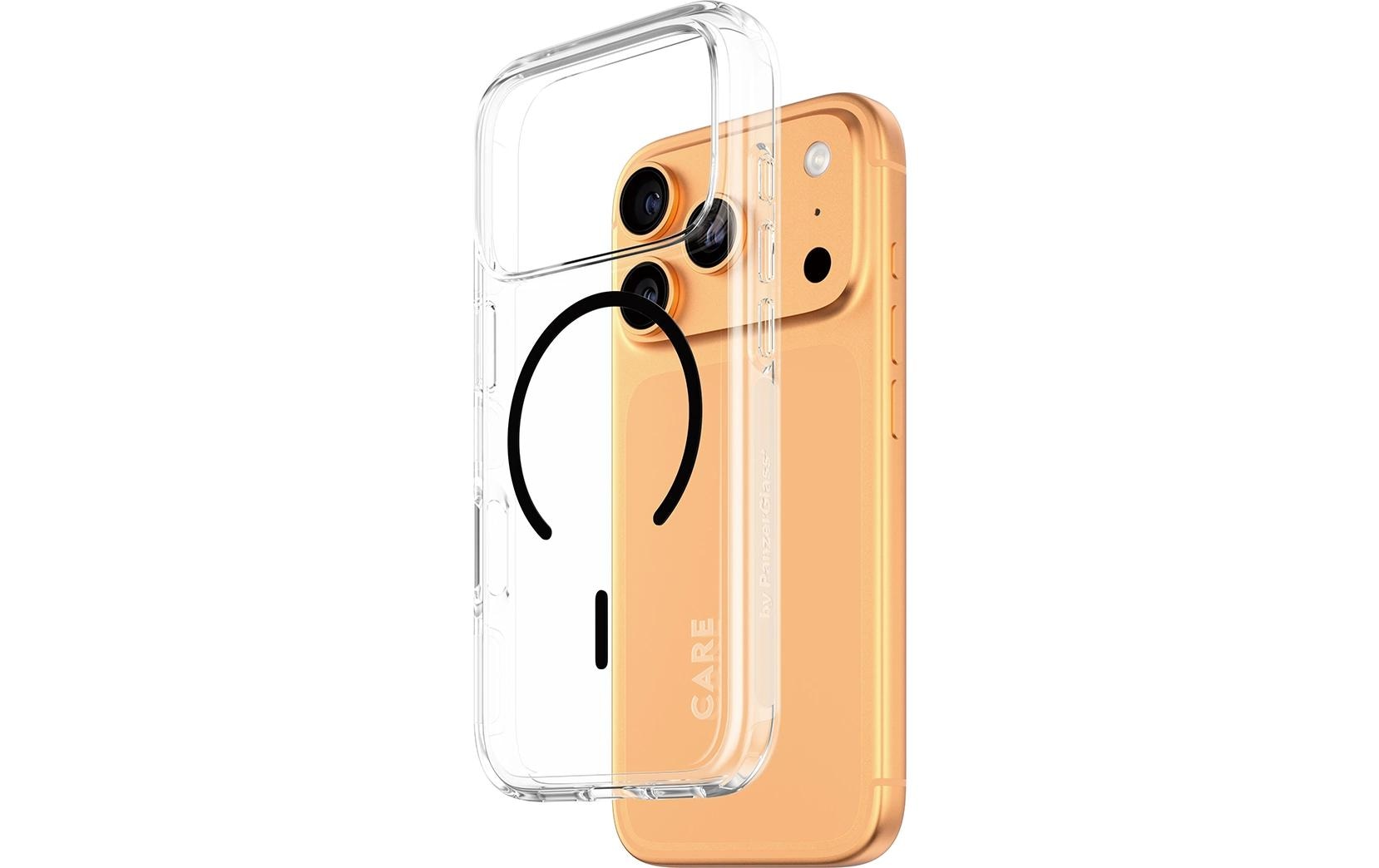 CARE Flagship Case Urban Combat MS für iPhone 17 Pro, Transparent/Black