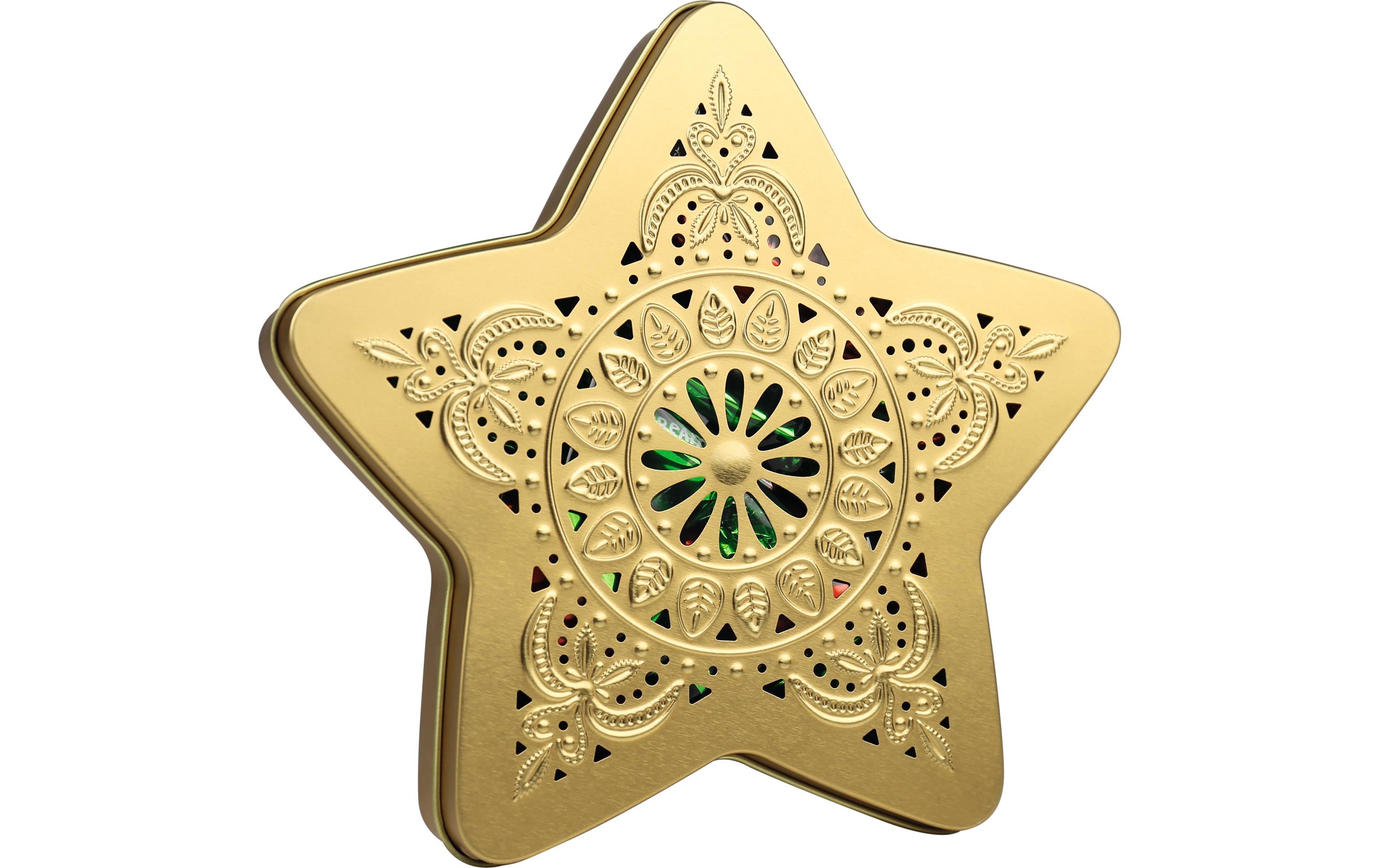 Ornament Stern gefüllt mit Chocopralinen 108 g