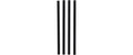 Weita Trinkhalme PP, 250x8mm 1 Pack à 135 Stk. Schwarz