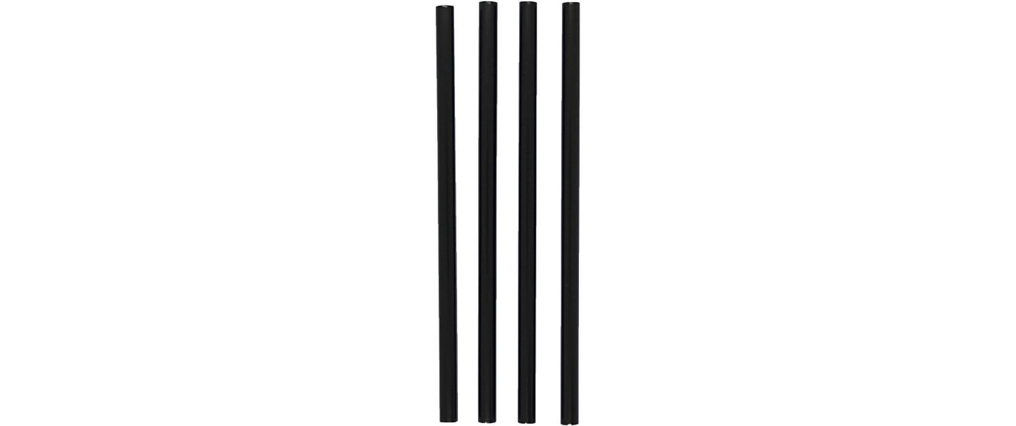 Weita Trinkhalme PP, 250x8mm 1 Pack à 135 Stk. Schwarz