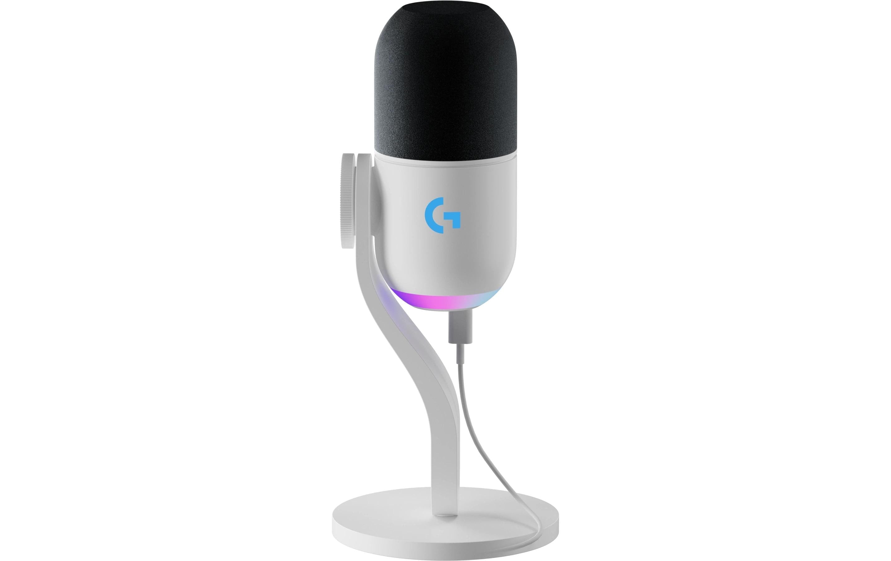Logitech Yeti GX Dynamic USB Mic Weiss, RGB Gaming mit Lightsync