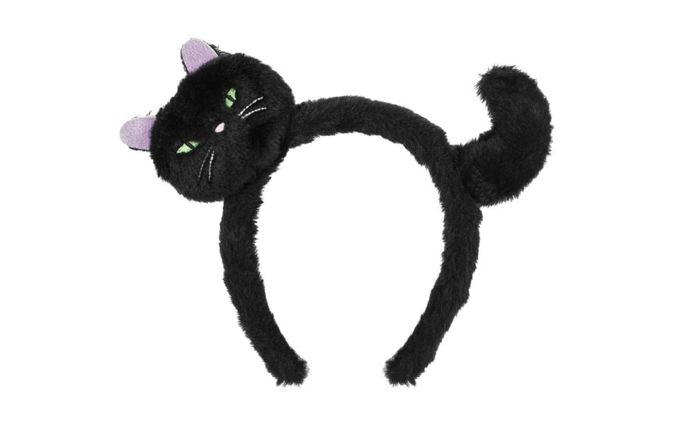 Partydeco Haarreif Katze schwarz, 23.5 x 18 cm