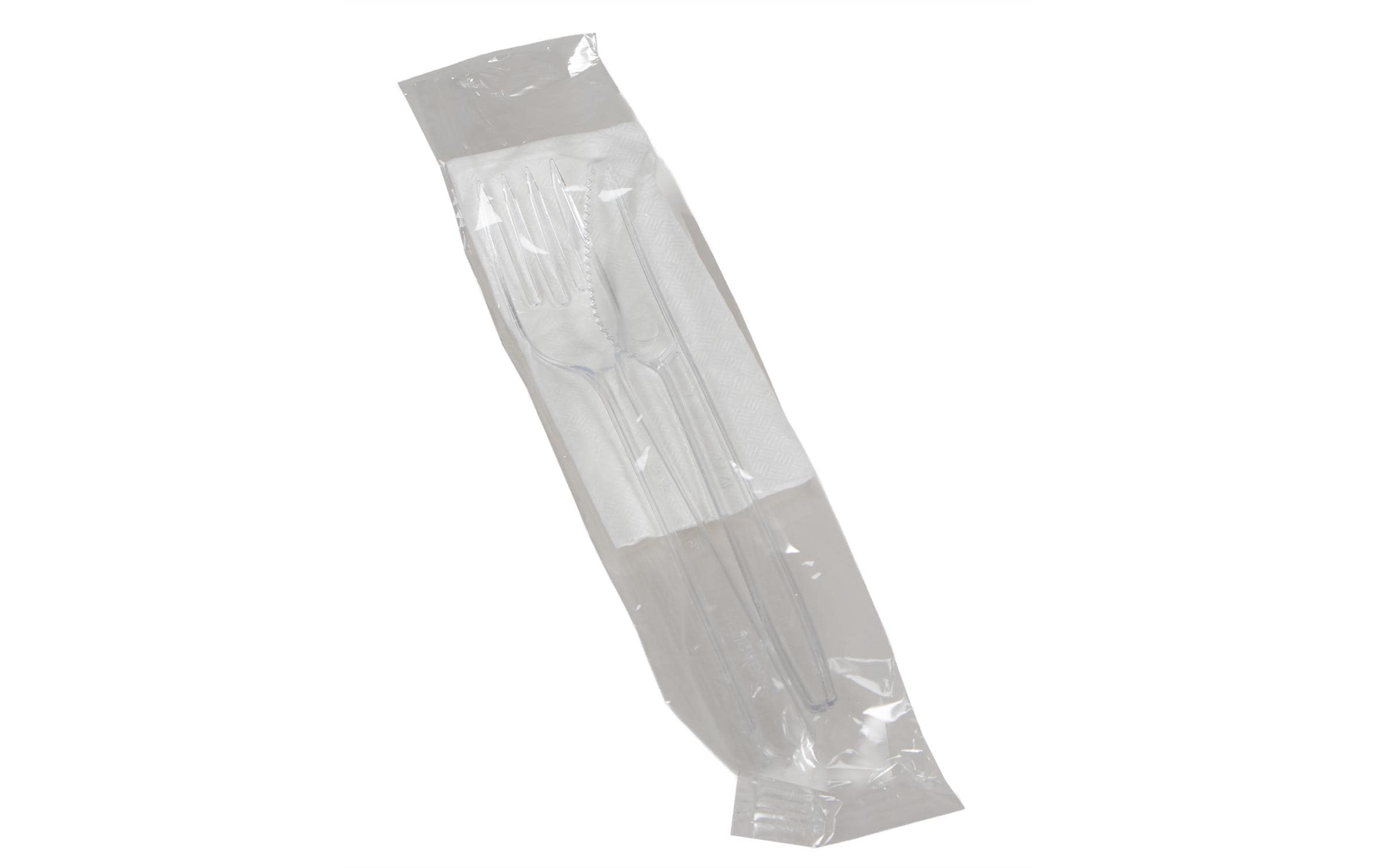 ELCO Besteck 3er Set, 100 Stück Gabel-Messer-Serviette,Kunststoff