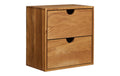 House Nordic Wandregal Townshill, Eiche mit Schubladen, 30x18x30 cm (LxBxH)