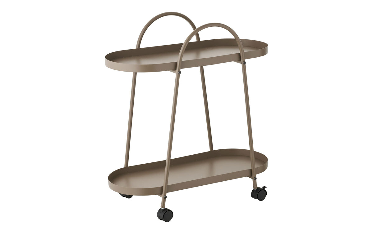 House Nordic Bartrolley Empoli, Braun 60x27.5x64 cm (LxBxH), Stahl