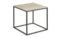 House Nordic Beistelltisch Vita, Travertin Optik,45x45x45cm (LxBxH), Stahl, Spanplatte