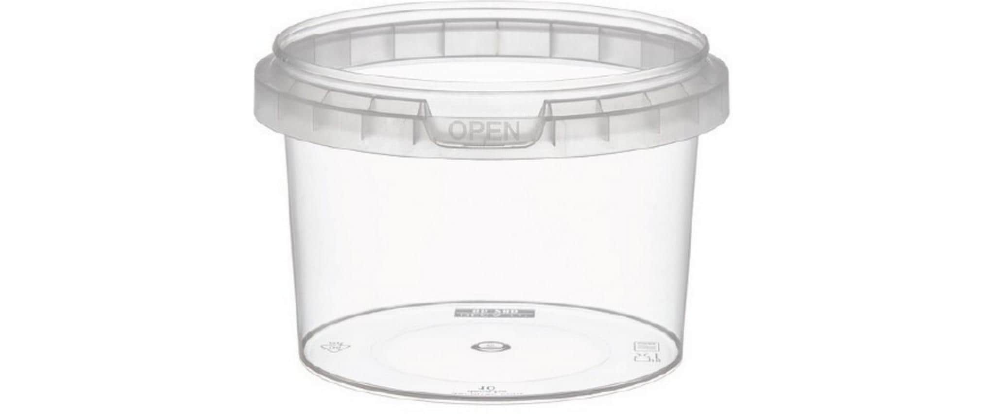 Weita Runddose mit Deckel PP 280 ml 1 Pack à 40 Stk. D: 9.7cm Transparent