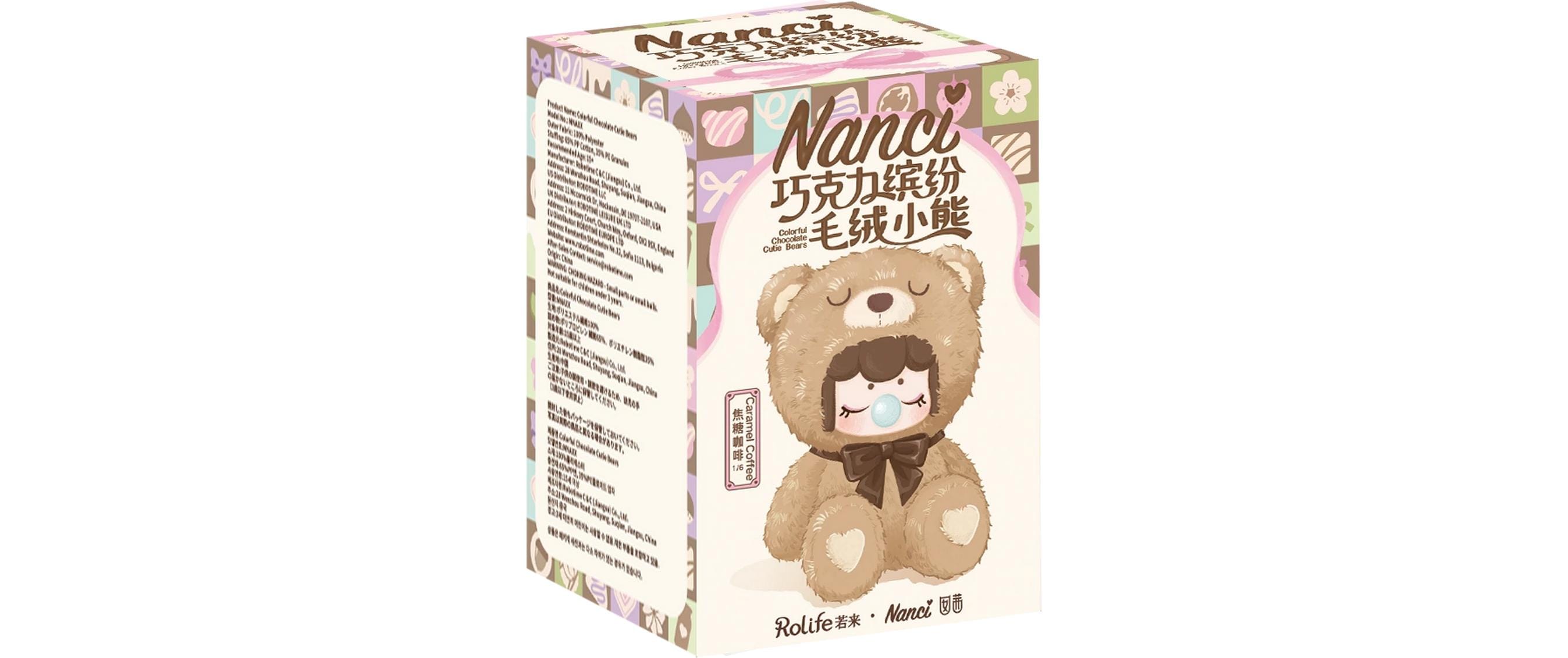 Robotime Nanci Bunte Schoko Kuschelbären ACHTUNG MASTERBOX ÖFFNEN