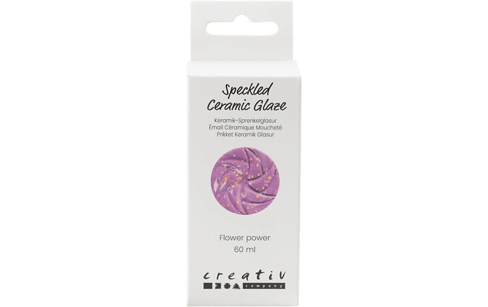Creativ Company Keramikglasur Sprenkel, 60 ml, Flower Power
