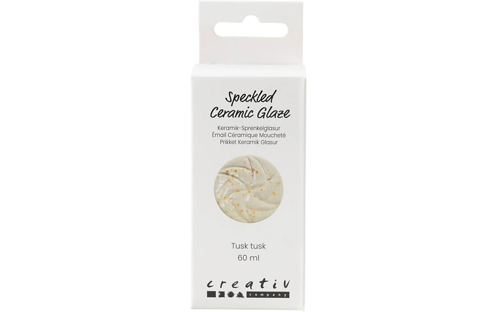 Creativ Company Keramikglasur Sprenkel, 60 ml, Tusk Tusk