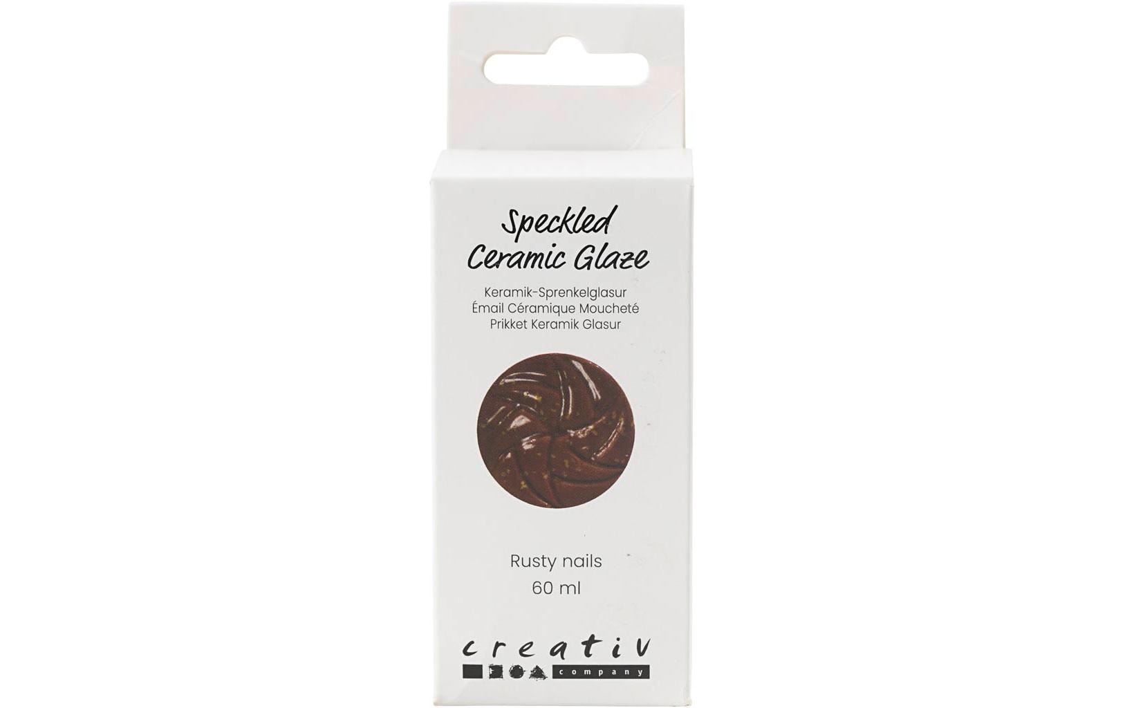 Creativ Company Keramikglasur Sprenkel, 60 ml, Braun
