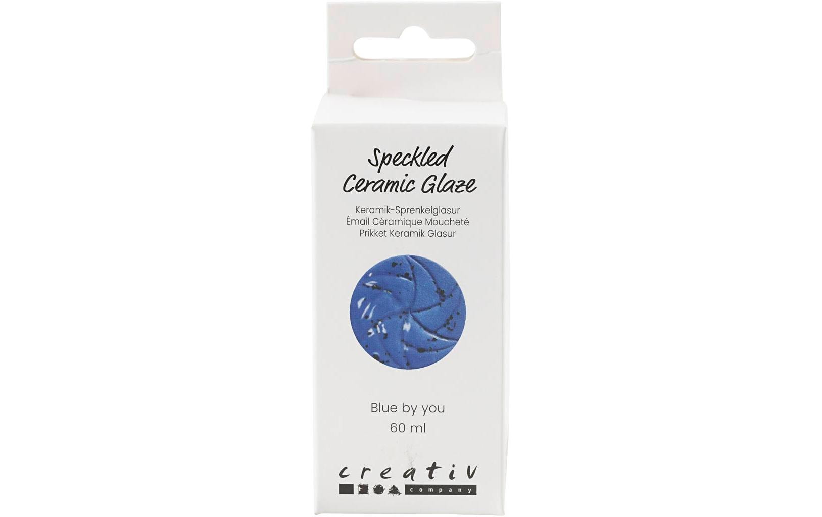 Creativ Company Keramikglasur Sprenkel, 60 ml, Blau